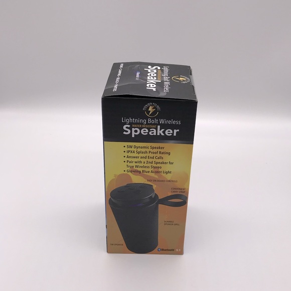 POWER TO GO BLUETOOTH 5.1 RECHARGEABLE SPEAKER - Picture 3 of 4